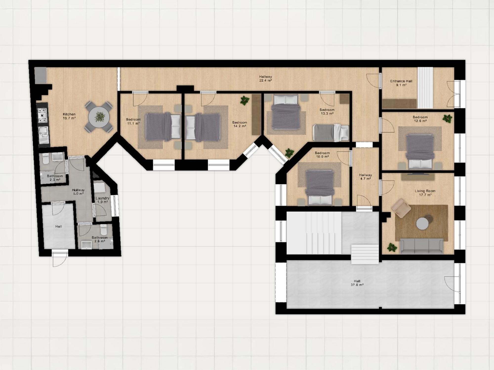 Sanders Noble - Fantastic 4-Bdr Apt In The Capital كوبنهاجن المظهر الخارجي الصورة